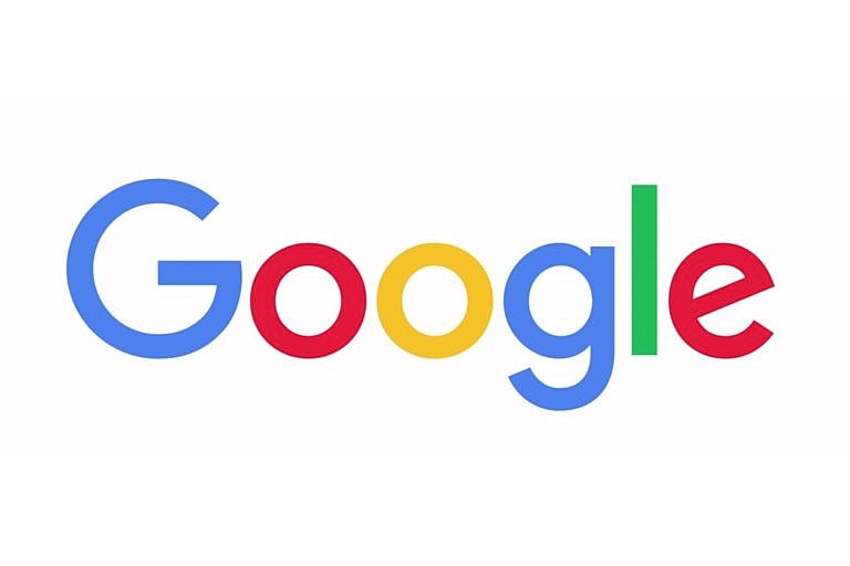 Google logo in colorful typography.