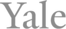 Yale University logo in gray text.